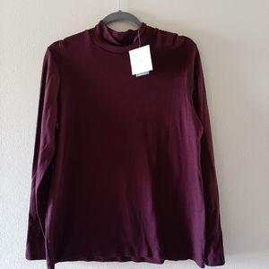 NWT KOHLS Croft & Barrow Mockneck Long Sleeve Shirt, Never Worn